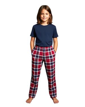 Pantaloni pijama copii în carouri N2501H8002