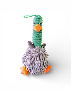 Jucărie pluș tip pasăre cu textură mop M66A1201003