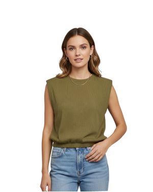 Top Olive fără Mâneci 24POS47H05