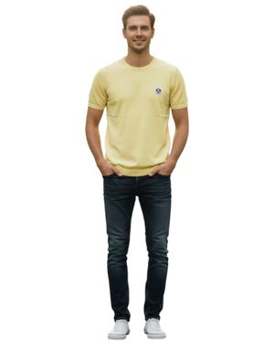 Pulover cu mânecă scurtă și decolteu rotund 26SMA01009