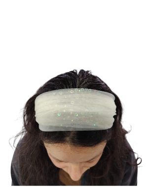 Bentiță de Păr din Tull cu Paiete M3391502059