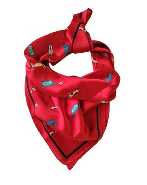 Eșarfă pătrată cu imprimeu 25TAI22061