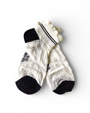 Șosete copii Alb cu negru 8-16 ani M10A0201004