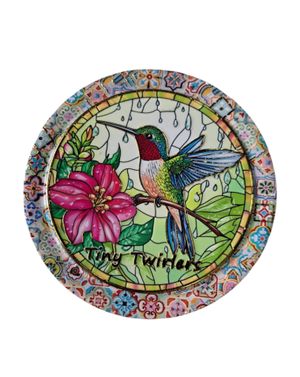 Suport termic rotund din ceramică model colibri 25TAI33025