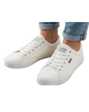 Tenisi damă albi Levi’s din material textil 26HAT03001