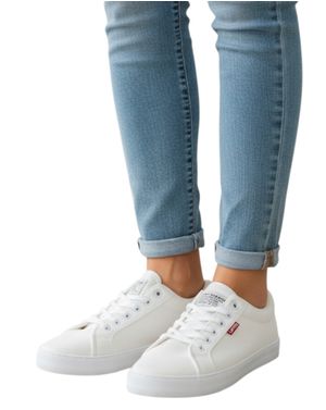 Tenisi damă albi Levi’s din material textil 26HAT03004