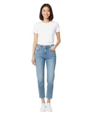 Jeans din bumbac drepti cu talie inalta 26KOS35002