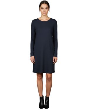 Rochie de damă neagră cu decupaj la spate 24POS47P12