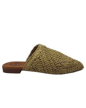 Saboți Mules din Rafia Naturală 26TOP03005