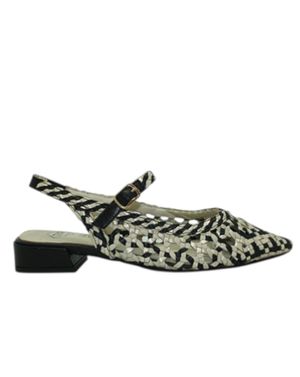 Mocasini "Golden Mesh" din Piele Naturală Împletită 26TOP01039