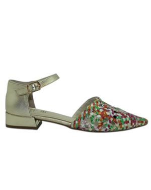 Pantofi cu Toc Mic din Piele Împletită 26TOP01042