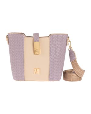 Geantă lila cu baretă groasă 26MOD01044