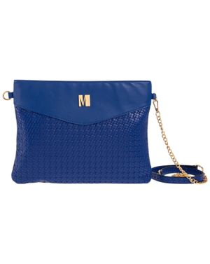 Geantă plic albastru regal cu fermoar 26MOD01048