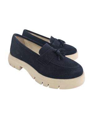 Loafers din Piele Întoarsă cu Talpă Track și Ciucurași 26ANT02004