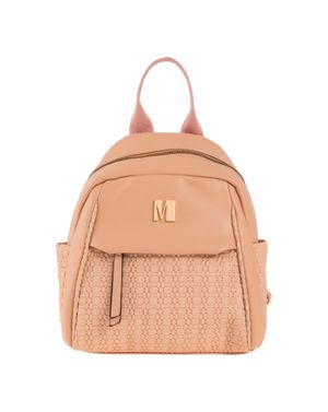 Rucsac nude compact din piele ecologică cu model texturat 26MOD01167