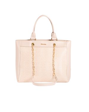 Geantă damă ivory din piele ecologică cu bretele tip lanț 26MOD01231