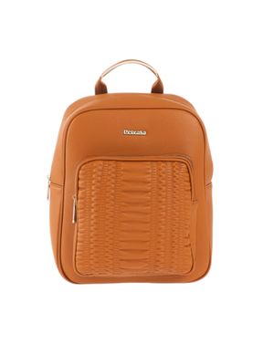 Rucsac tabac din piele artificială cu bretele reglabile 26MOD01267