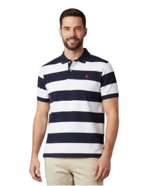 Tricou polo bărbați cu dungi 26KOS42004