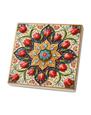 Suport ceramic – model lalele roșii 25TAI33026