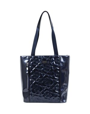 Geantă Tote Bleumarin Lucios Femei - Model Matlasat 26COS02173