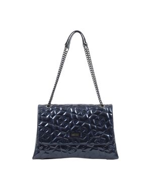 Geantă Umăr Bleumarin Lucios Femei - Design Matlasat 26COS02175