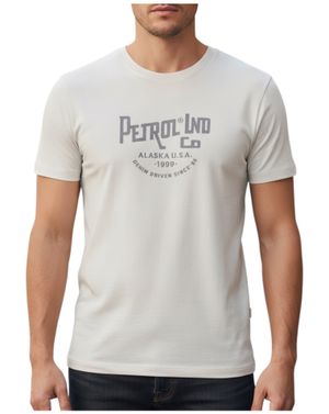 Tricou barbati bej din bumbac 100% 26MIS01012