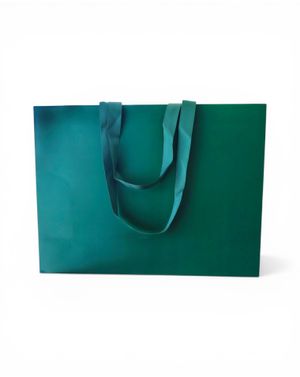 Punga cadou verde cu manere textile 25TAI18002