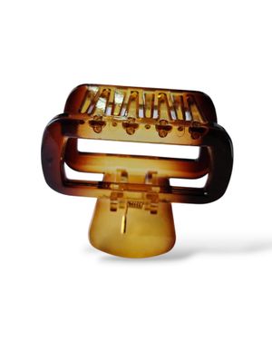 Clamă de păr maro cu aspect ușor transparent 25TAI37013