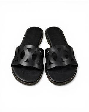 Envie Shoes Sandale damă tip papuci negre 26ENV03005