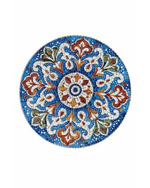 Suport Vas Decorativ Ceramic, Albastru, 20 cm 26TAIS4003