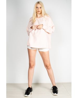 Bluza casual cu maneca lunga si imprimeu in partea de sus  1923804005