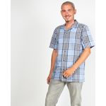 Camasa-din-bumbac-in-carouri-cu-maneca-scurta