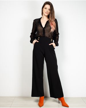 Bluza transparenta cu maneca lunga