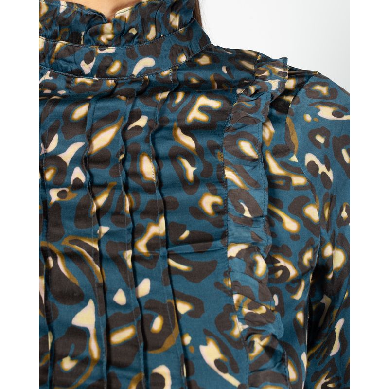 Rochie-midi-cu-imprimeu-si-maneca-lunga