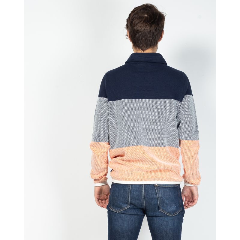 Pulovr-casual-din-bumbac-cu-guler