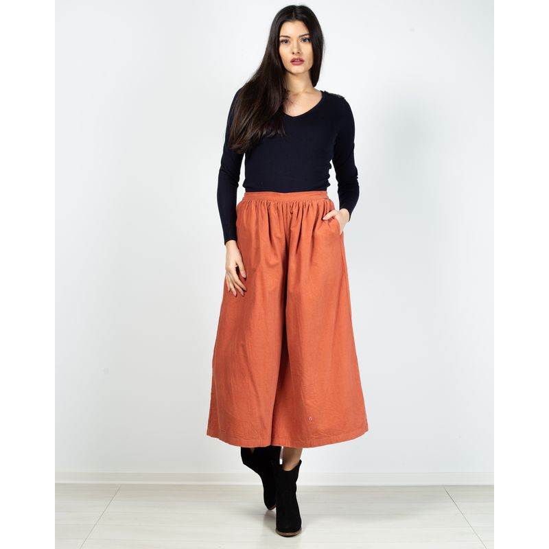 Pantaloni-culotte-din-reiat-cu-elastic-in-talie-N903005005